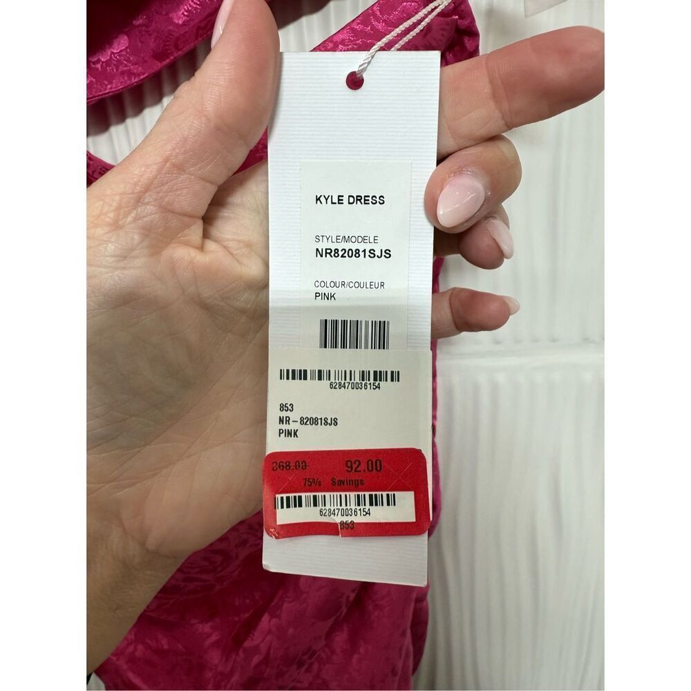 Ronny Kobo Collection Fuchsia Cutout Ruched Mini Dress - Picture 6 of 11